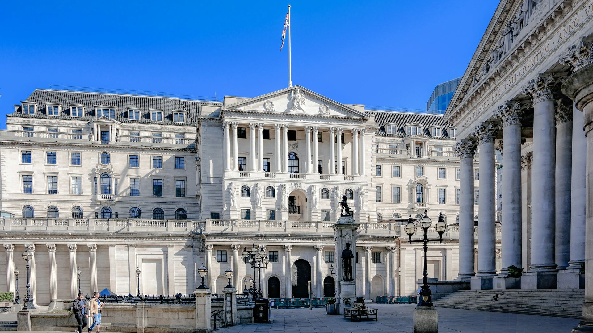The Bank of England and the Royal Exchange at Bank junction